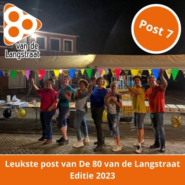 𝗟𝗲𝘂𝗸𝘀𝘁𝗲 𝗣𝗼𝘀𝘁 𝘃𝗮𝗻 𝗗𝗲 𝟴𝟬!

Naast de Leukste straat van De 80, is het razende reporters team ook op zoek gegaan naar de Leukste Post van De 80.  Voor de editie van 2023 is deze eretitel gegaan naar Post 7! Het team van post 7 heeft er in Elshout, om de hoek van In den Gekroonden Hoed, een feestje van gemaakt. Van harte gefeliciteerd en geniet van een gezellig team uitje!

#leukstepostvande80 #post7 #vrijwilligers #samende80 #de80 #80vandelangstraat #elshout #waalwijk #dongen #demoer #sgravenmoer #waspik #sprangcapelle #kaatsheuvel #loonopzand #drunen #haarsteeg #vlijmen #nieuwkuijk